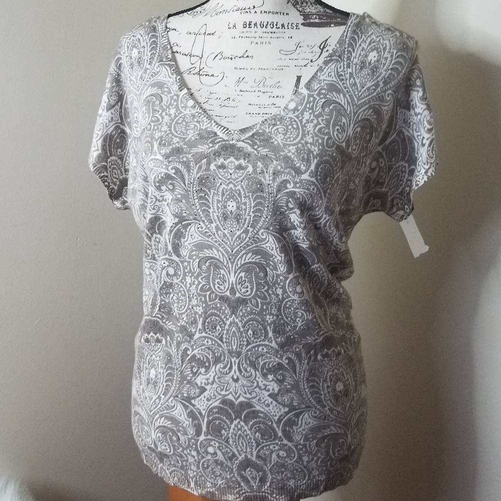 Alfred Dunner V-neck Dolman Top